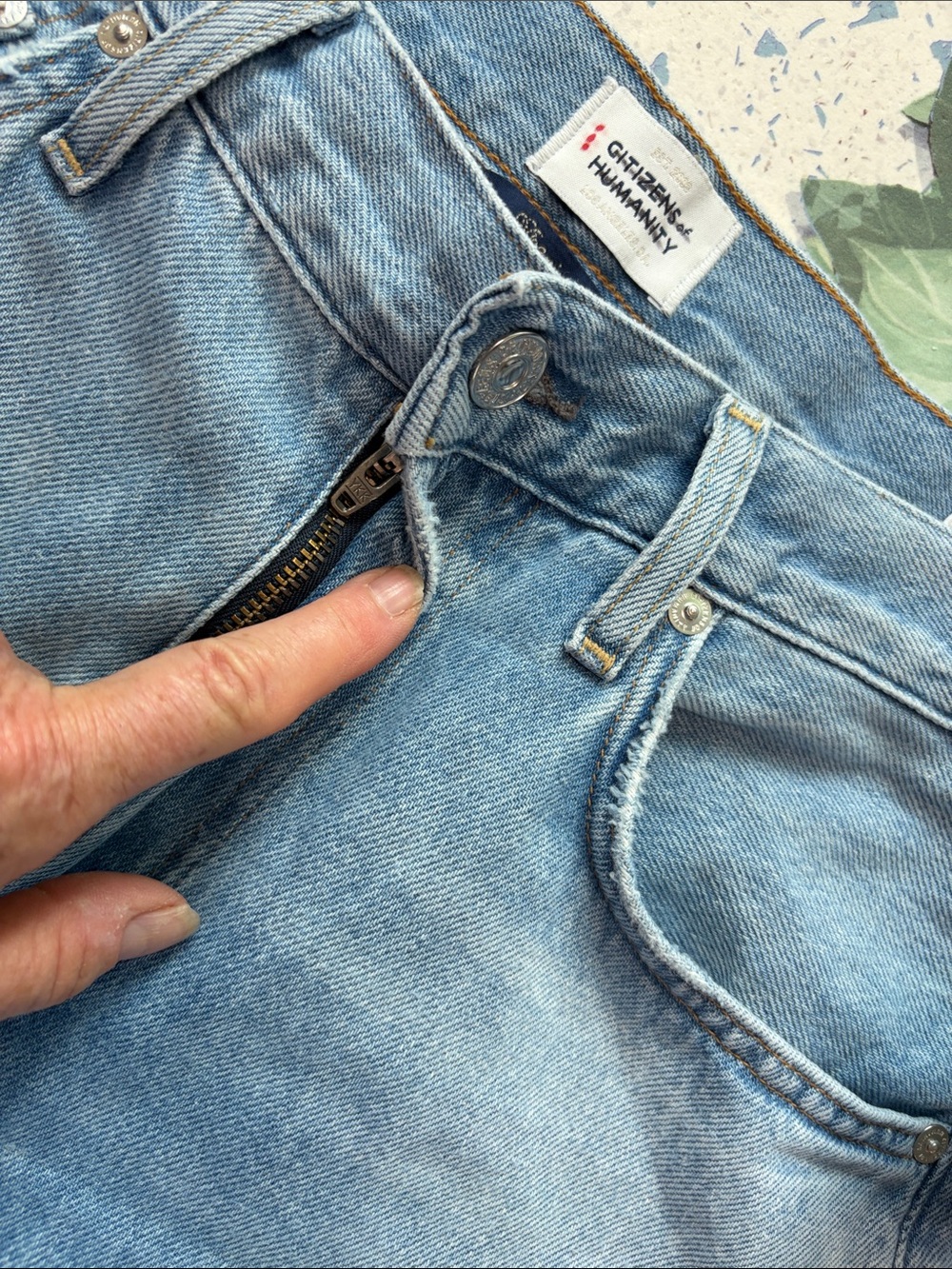 Anthropologie x Citizens of Humanity Miro High-Rise Tapered Crop Jeans 28 NWT - Picture 12 of 15